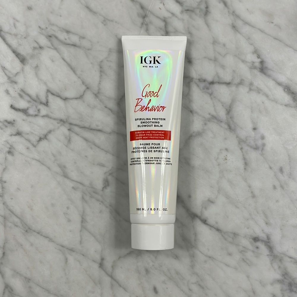 IGK Good Behavior spiraling protein smoothing blowout balm